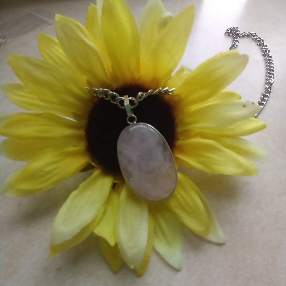 Natural Rose Quartz pendant